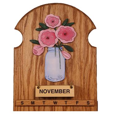 Pink Flowers in a Mason Jar
Perpetual Calendar